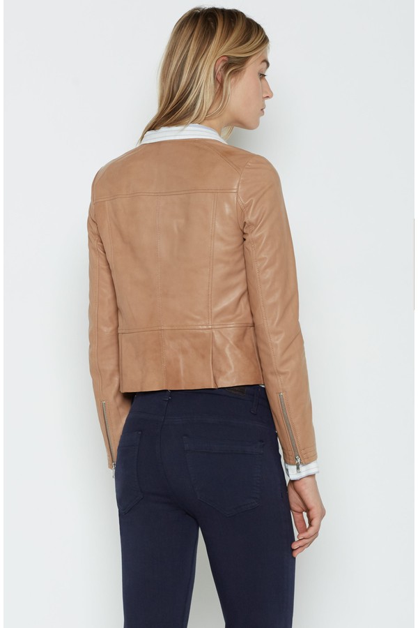 joie tamila tan leather jacket