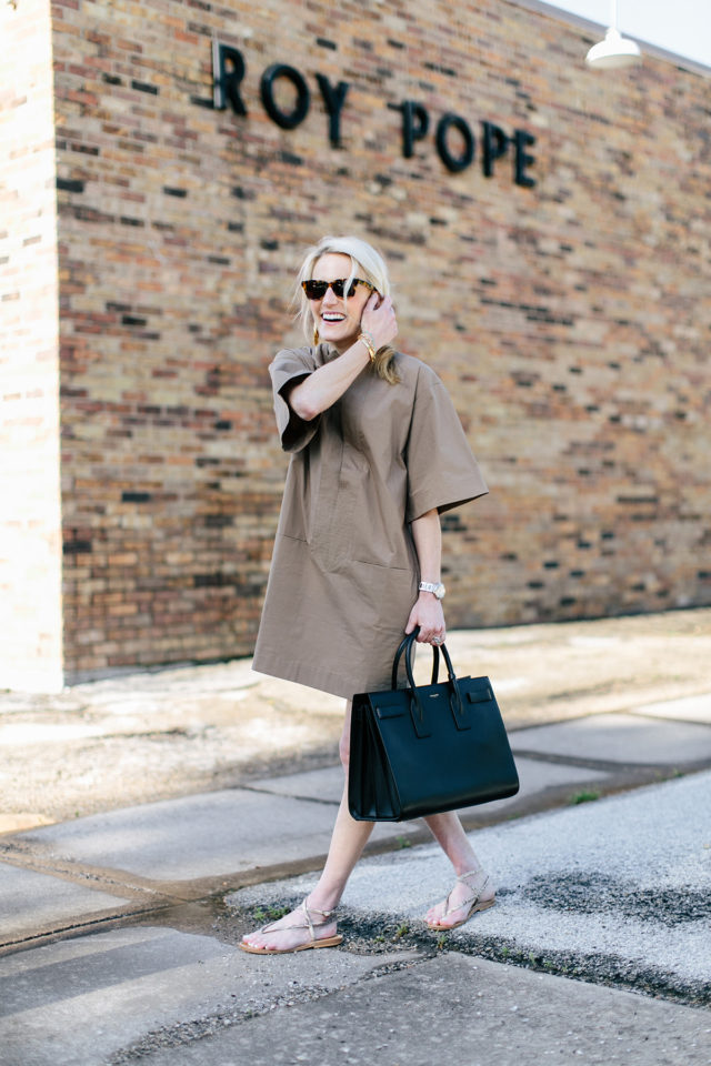 how to style a shirt dress