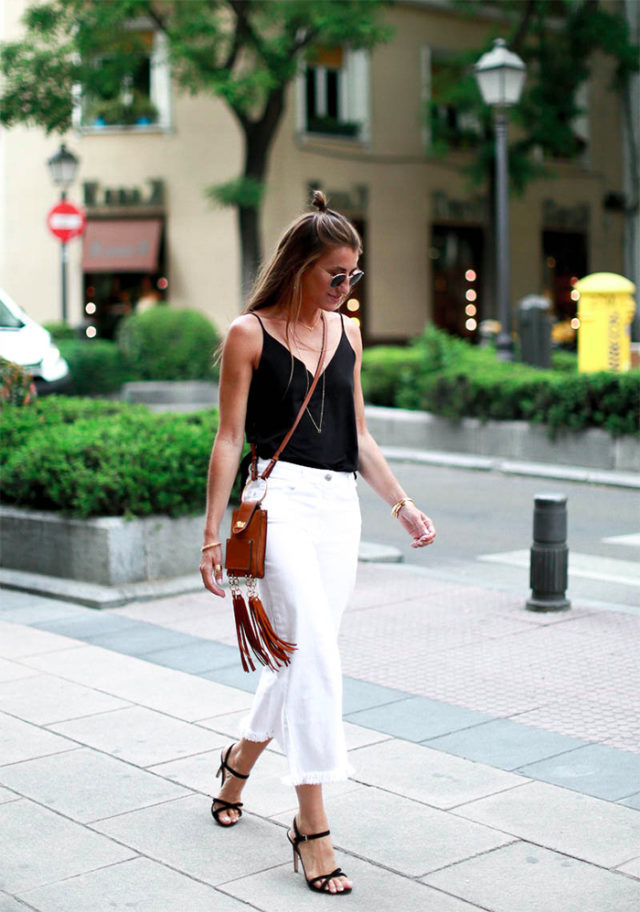 white jeans night out outfit
