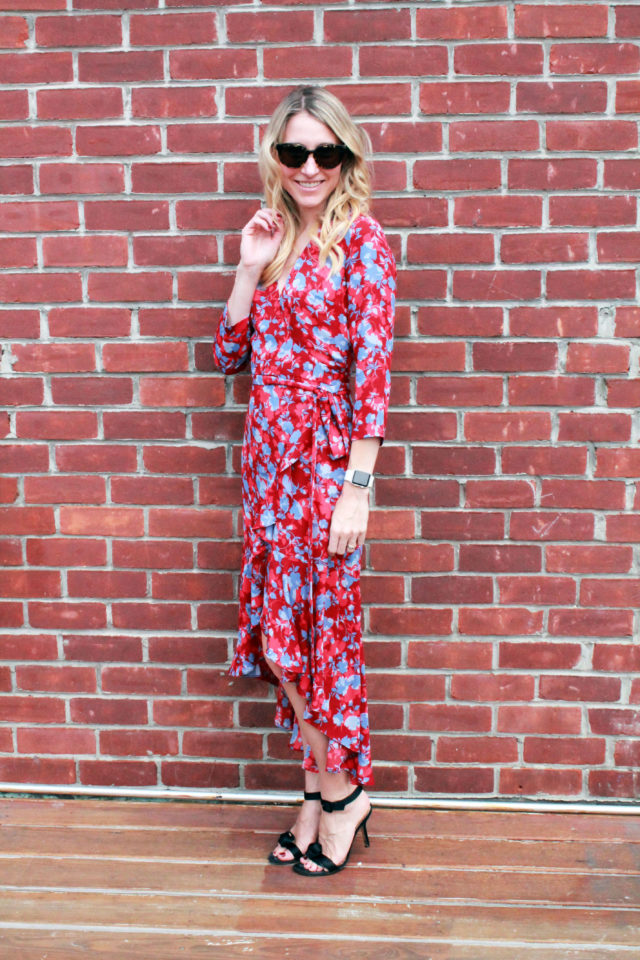 how to style a wrap dress