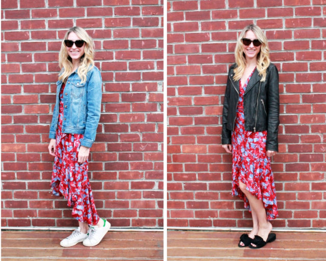 5 ways to style a wrap dress