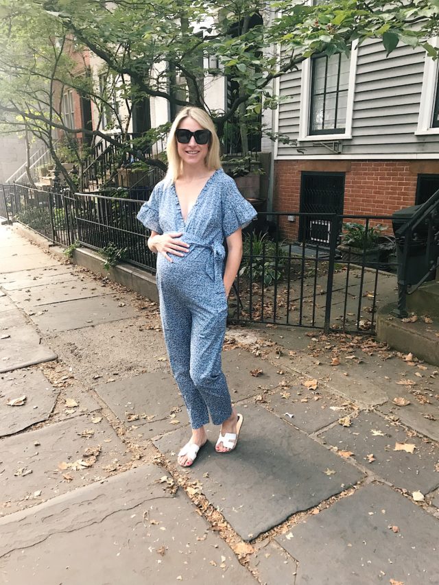 how to wear a maternity jumpsuit